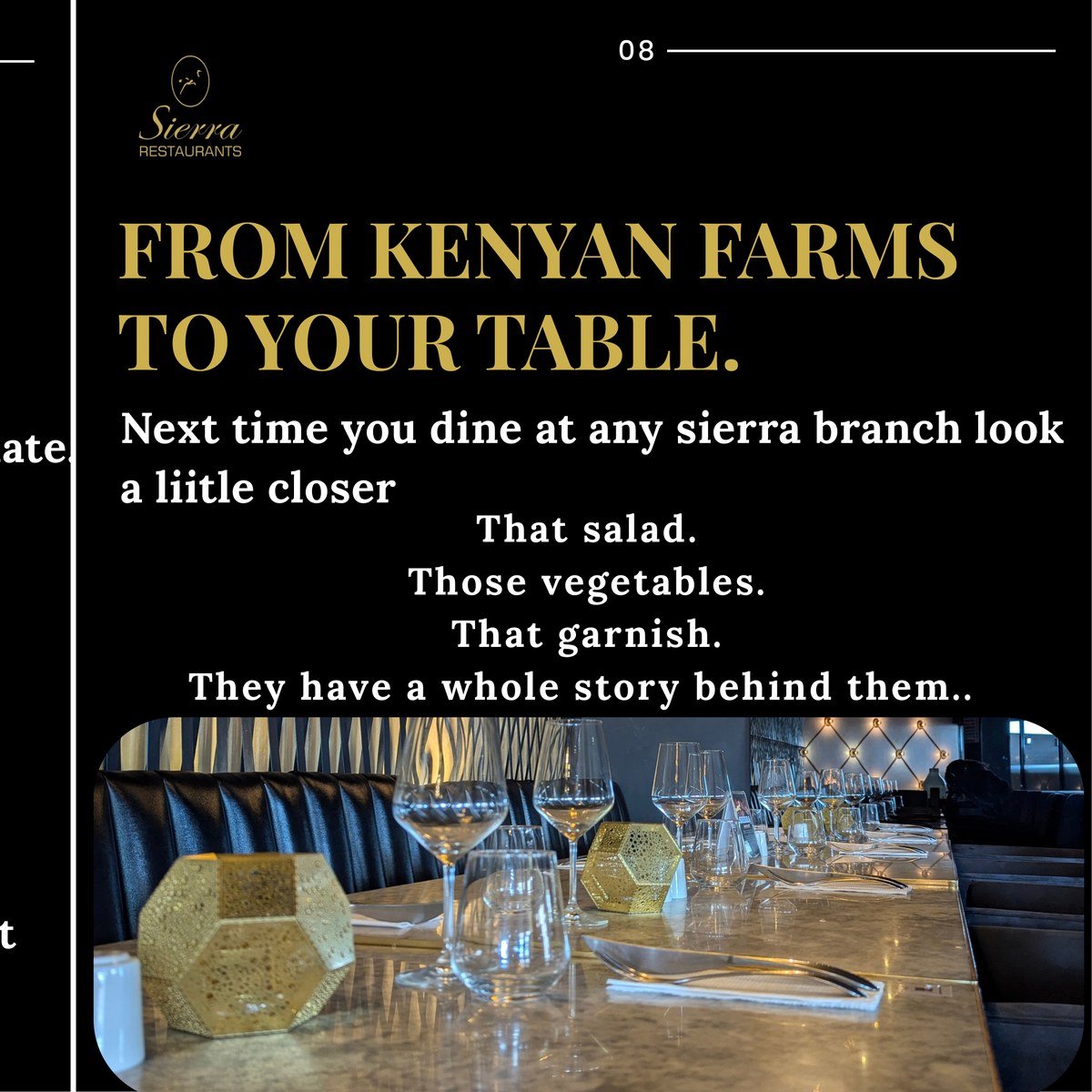 From Kenyan farms to your table at Sierra Restaurants
